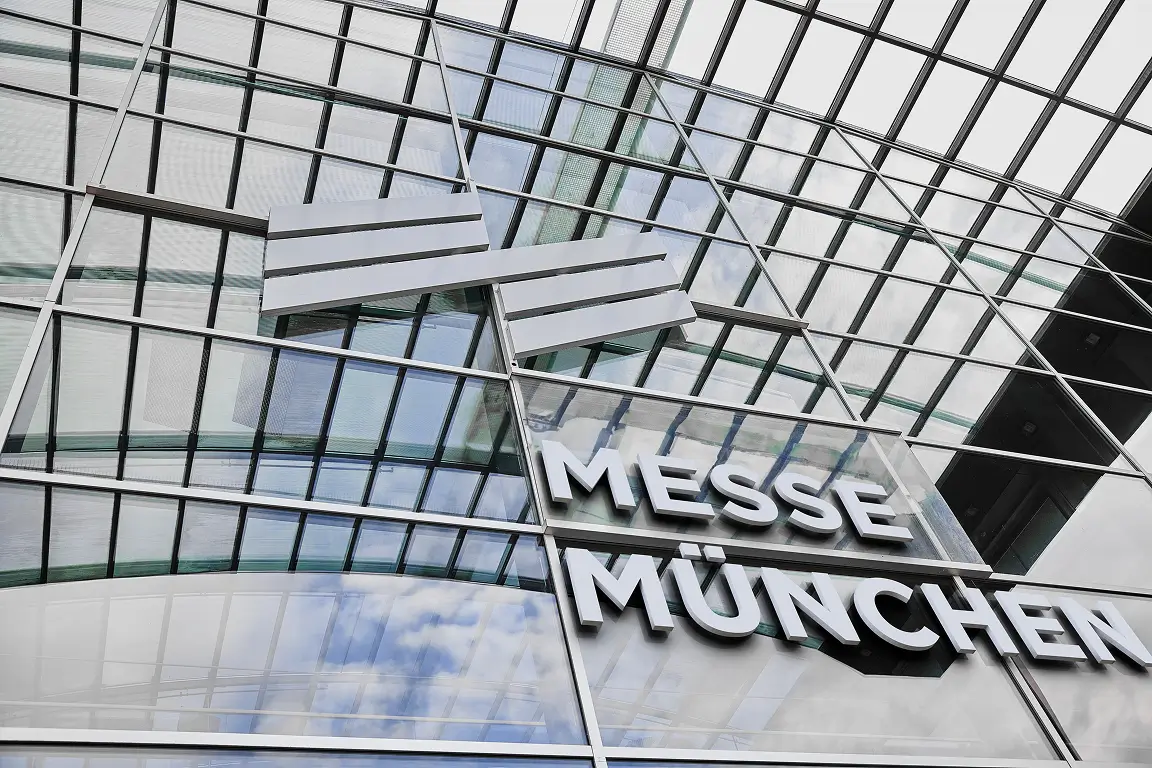Messe Munich entrance logo